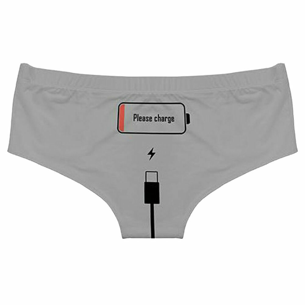 Women’s Letter Print Naughty Bikini Briefs Lingerie Cheeky Thong Panties Knicker