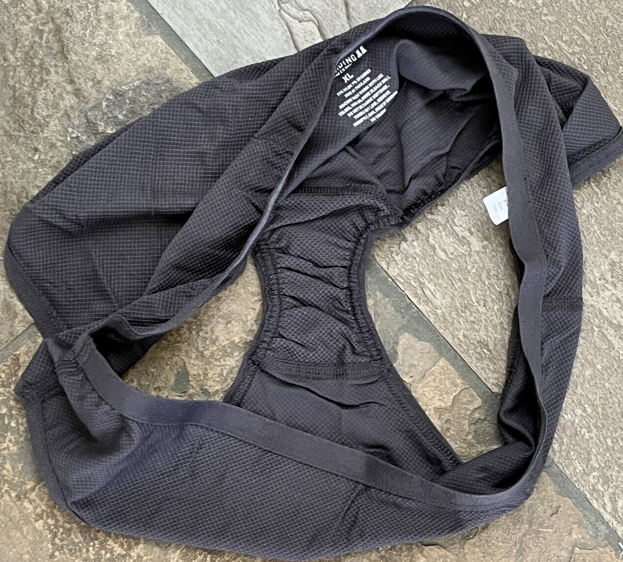 DULUTH Trading Co XL Dark Gray Hi Cut Nylon Blend Bikini Brief Panties NWOT