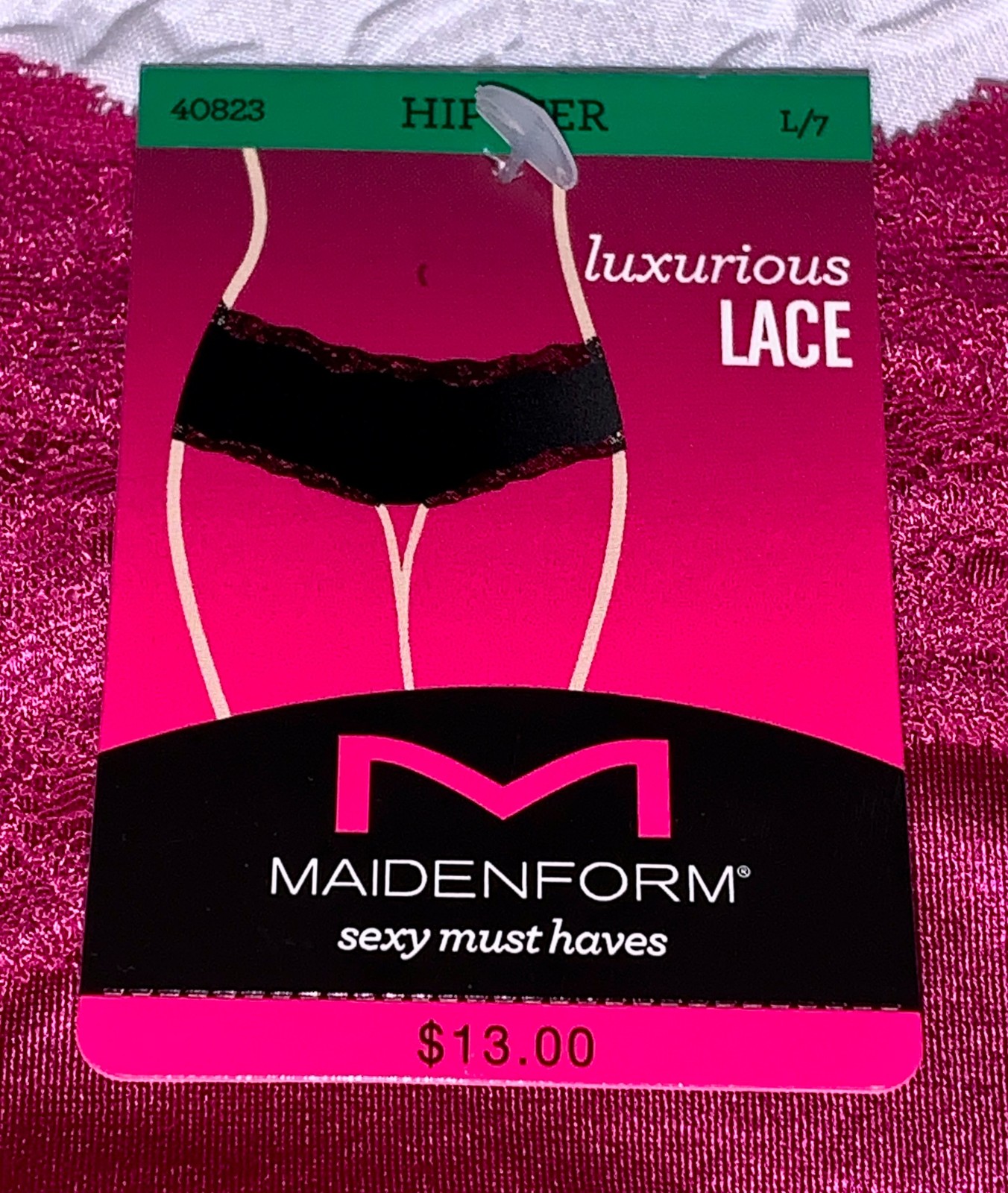 MAIDENFORM Sexy Must Haves Luxurious Lace Cheeky Hipster Panty Womens S M XL 2XL