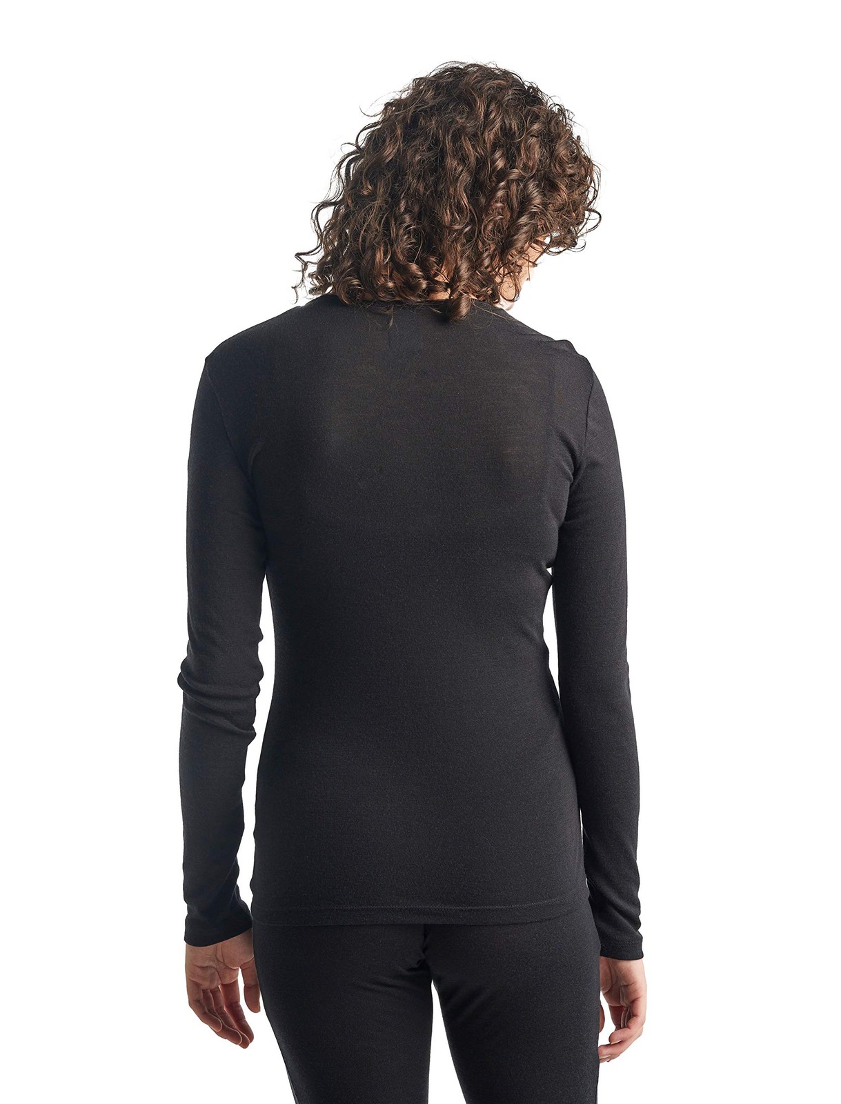 Women’s Long Sleeve Crewneck T-Shirt – 100% Merino Wool Thermal Base Layer fo…