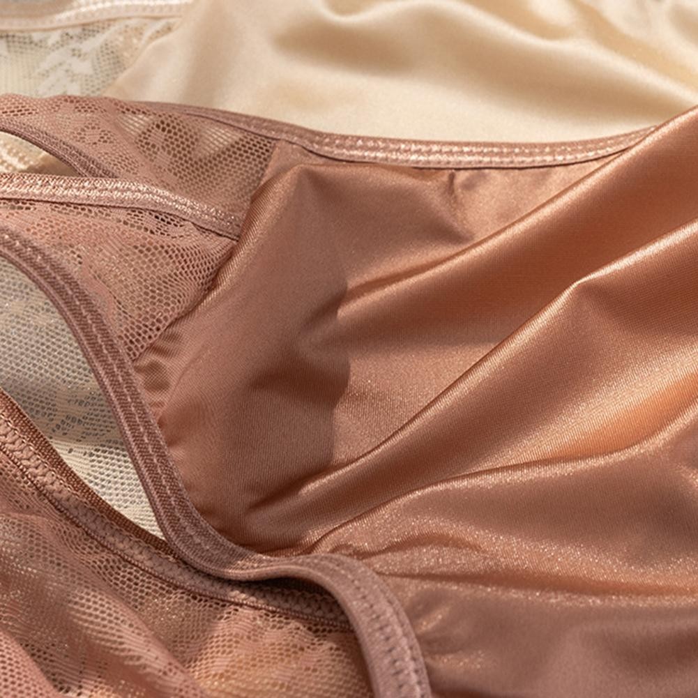 Stylish Women’s Plus Size Triangle Pants in Lace Satin for Everyday Wear