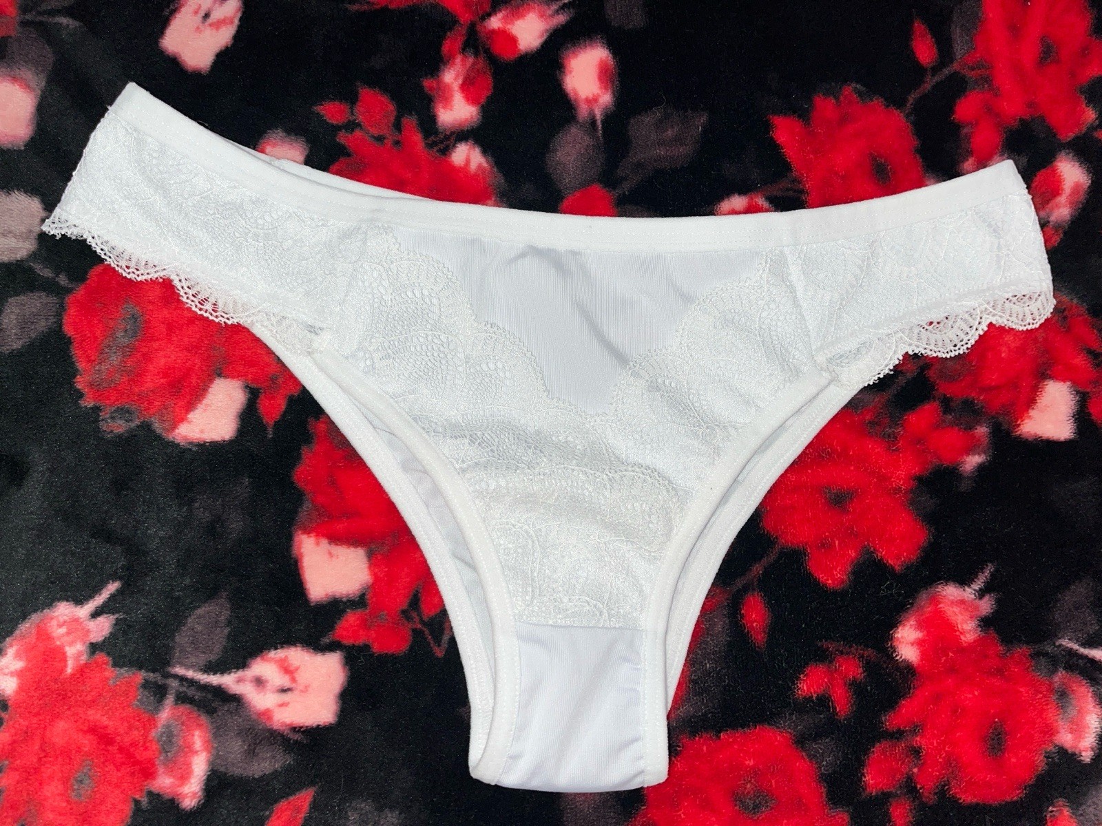 NWOT Marlene White Brazillian Panties