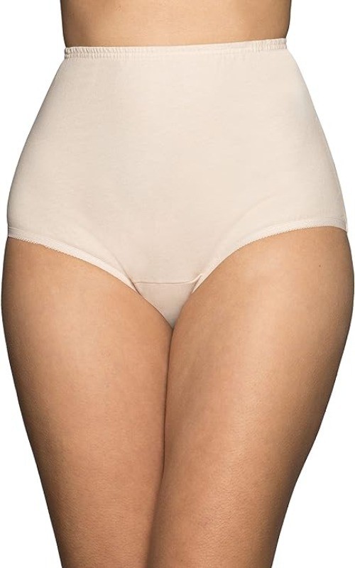Vanity Fair 15320 Perfectly Yours Cotton Brief Panties 3 Pack 6/Med. Fawn NWT