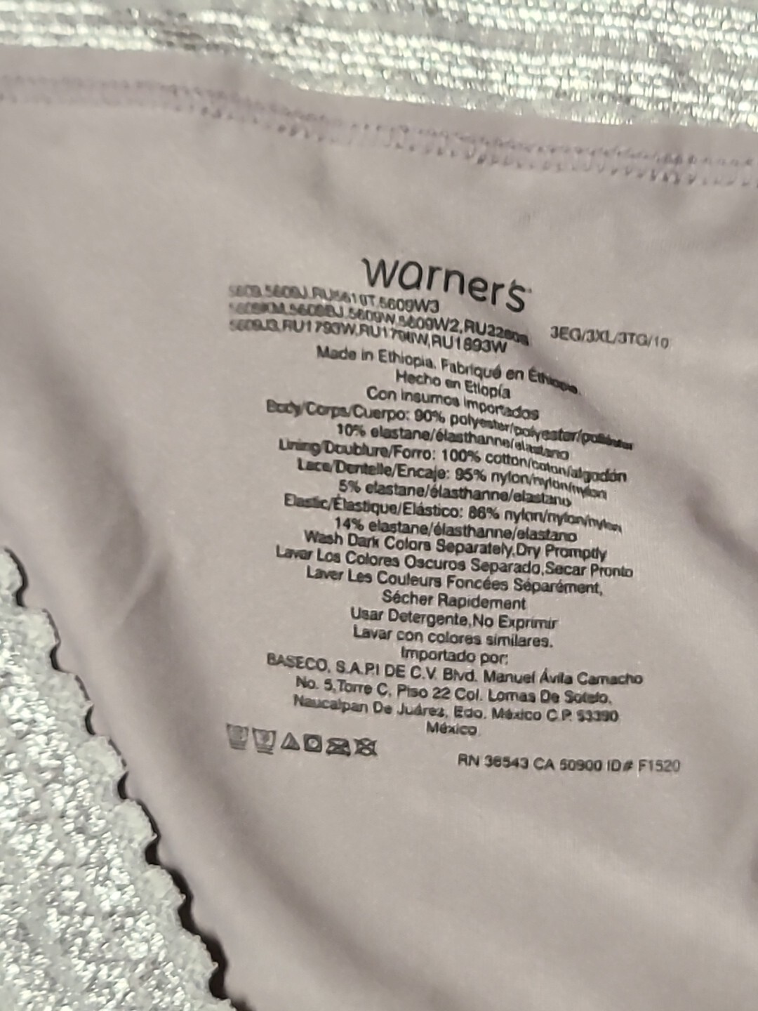 Nwt (3) Warner’s 3XL/10 Plus Panties Hi-Cut And Hipster Black Polka Dots & Nude