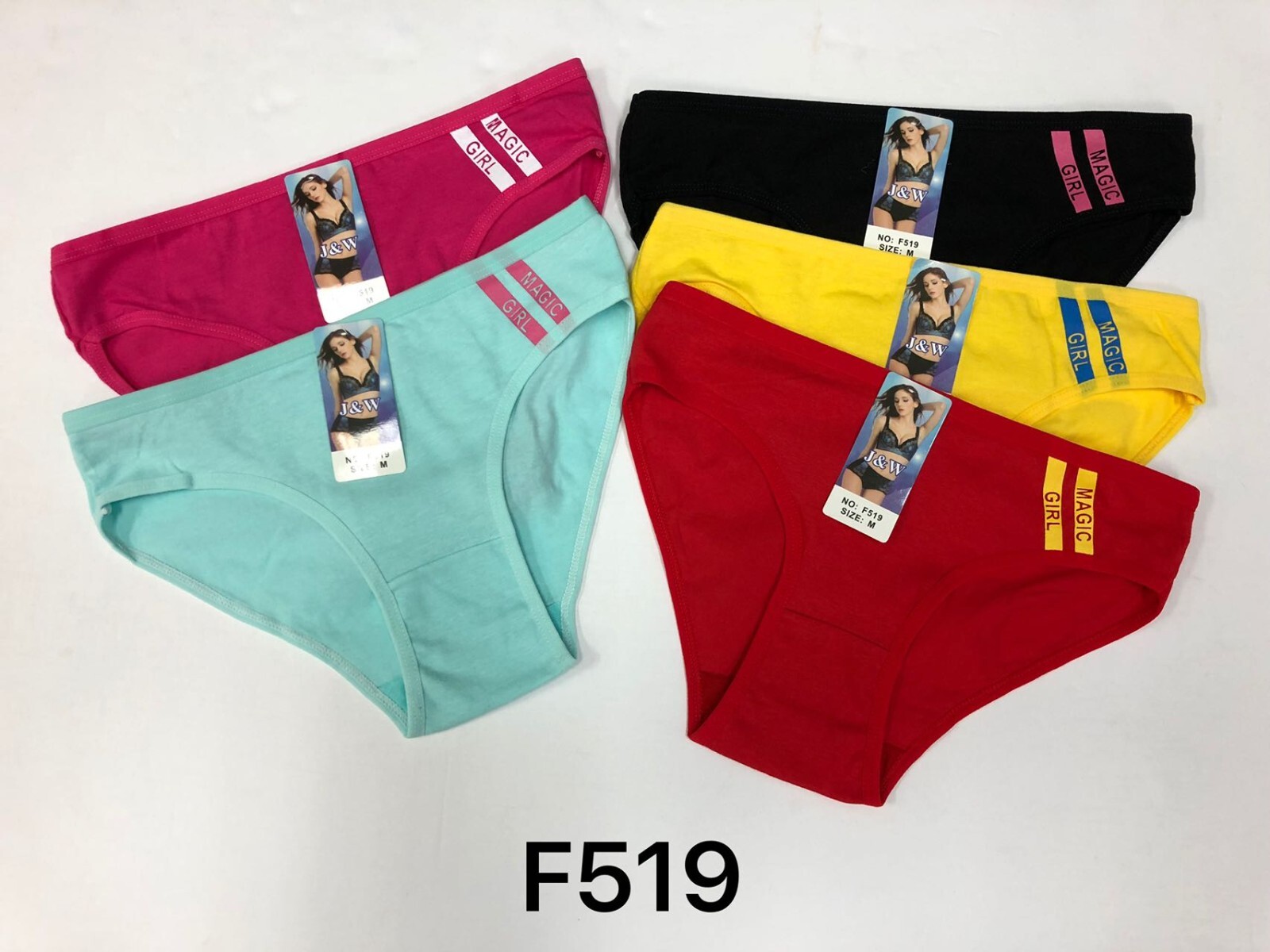 Random 5 Womens Sexy Solid Color Comfortable Breathable Elastic Triangle