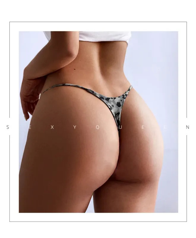 Low Waist Cotton Thong Women Panties Sexy Briefs T-back Bikini Underwear