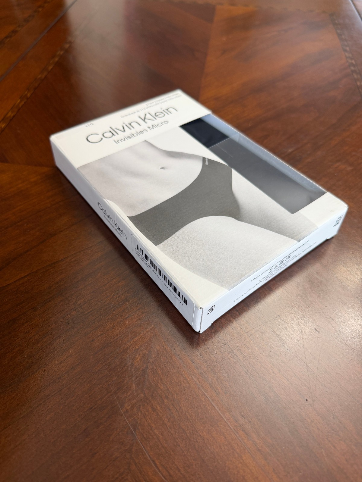 Calvin Klein Women’s Invisibles Seamless Hipster Panties 3-Pack L Black New