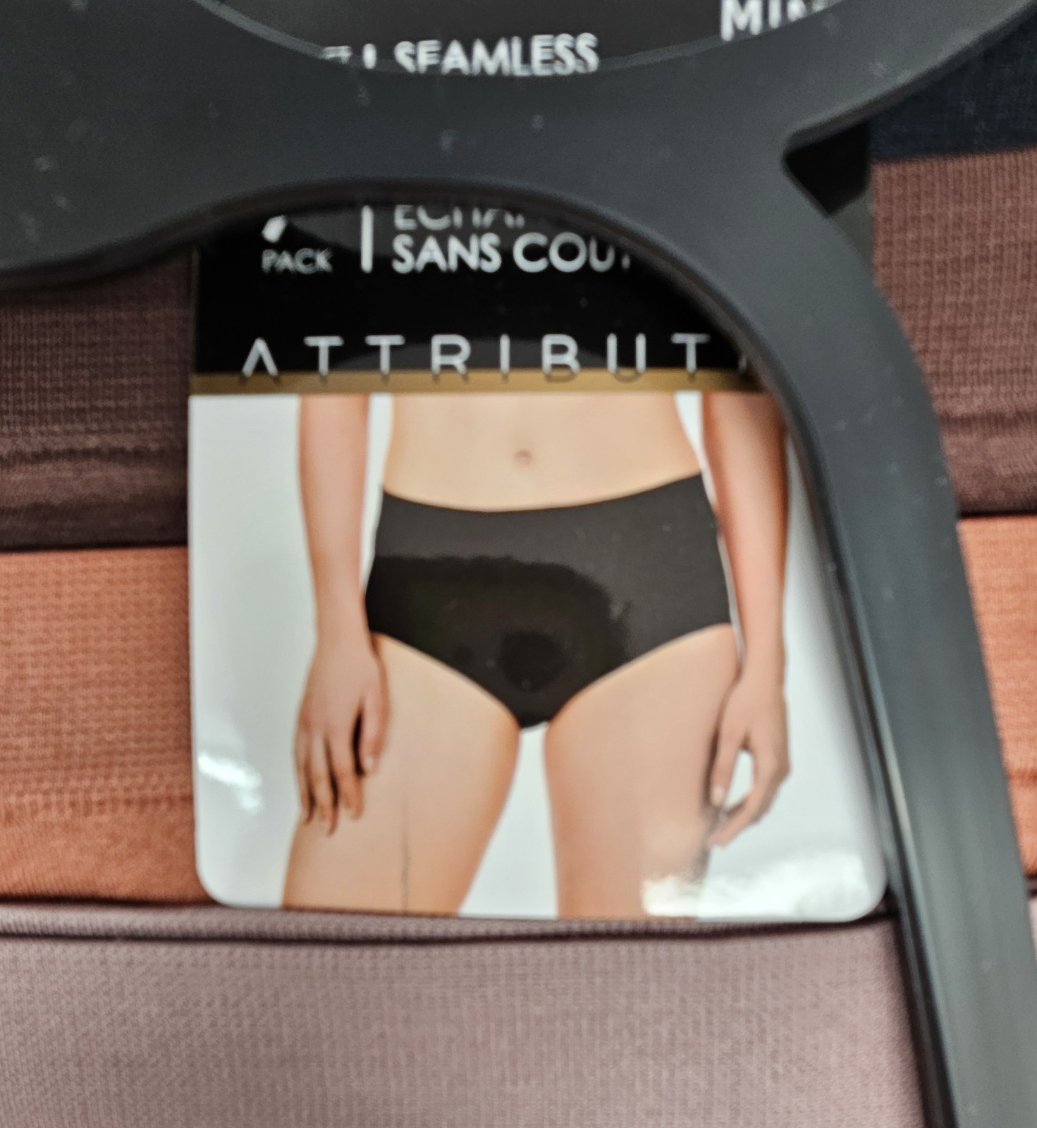 7 Pack SEAMLESS FULL BRIEFS Panties Women’s M L Black Brown Sienna Beige Green