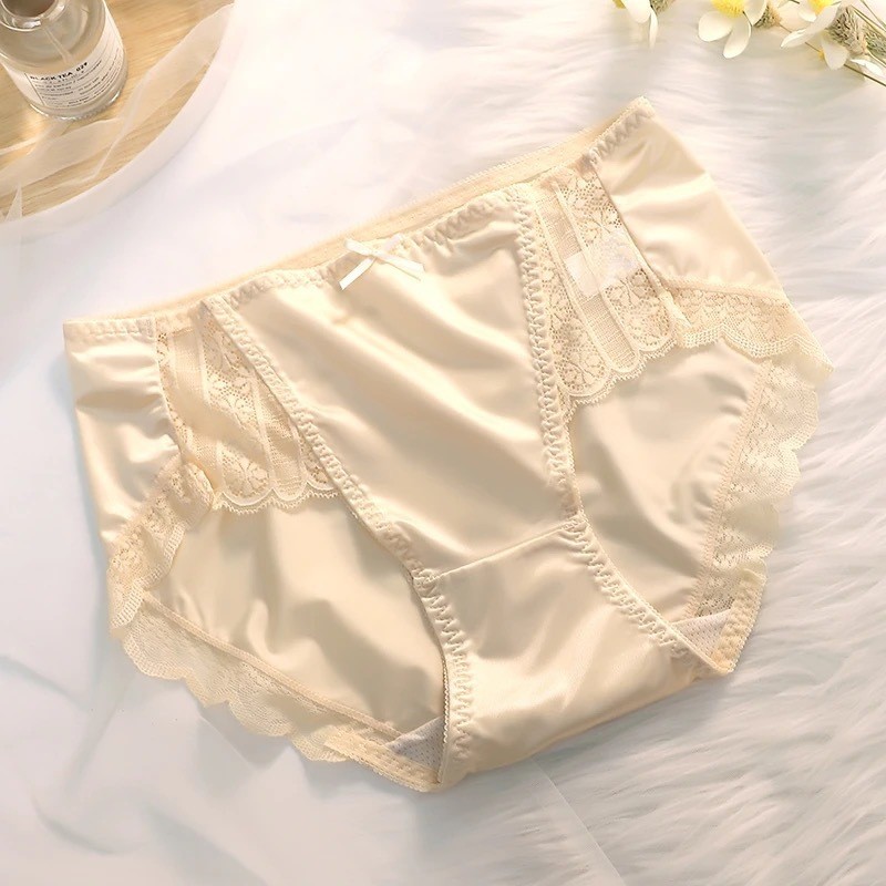 5 Packs Lot Womens Satin Panties Sexy French Underwear Ladies Briefs Lingeries