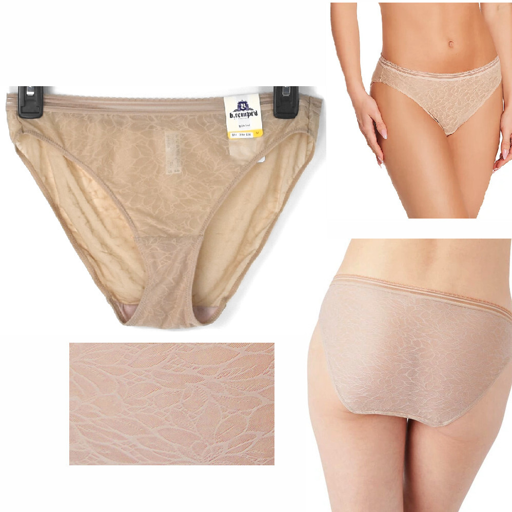 b.tempt’d Etched in Style Lace Bikini Au Natural Choose Size 970225 New Panty
