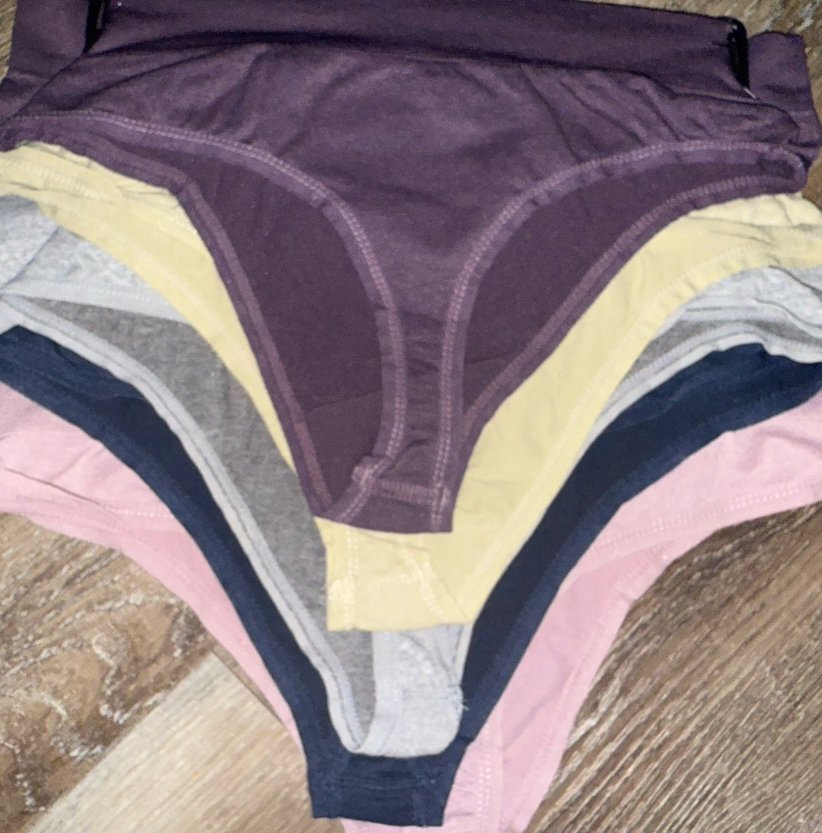 RBX ~ Womens Thong Underwear Panties 5-Pair Nylon Blend Seamless ~ XL