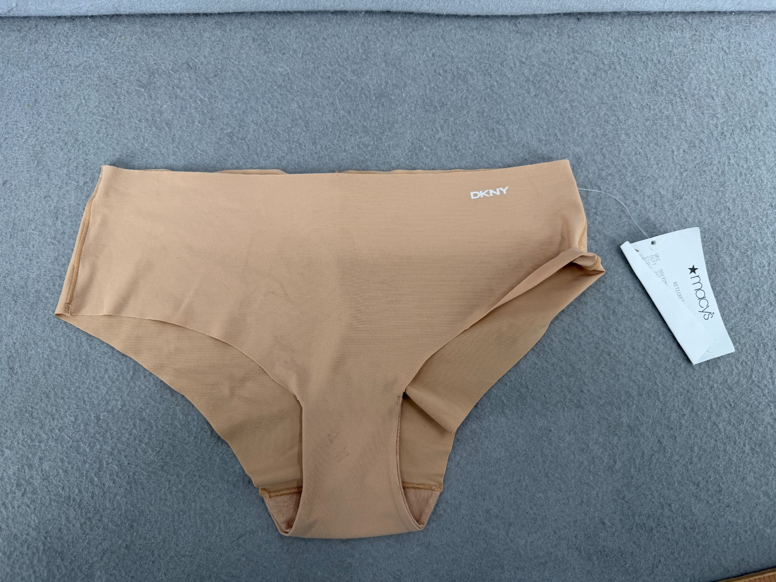 DKNY Litewear Cut Anywear Logo-Printed Hipster Underwear DK5028 Size M Nude
