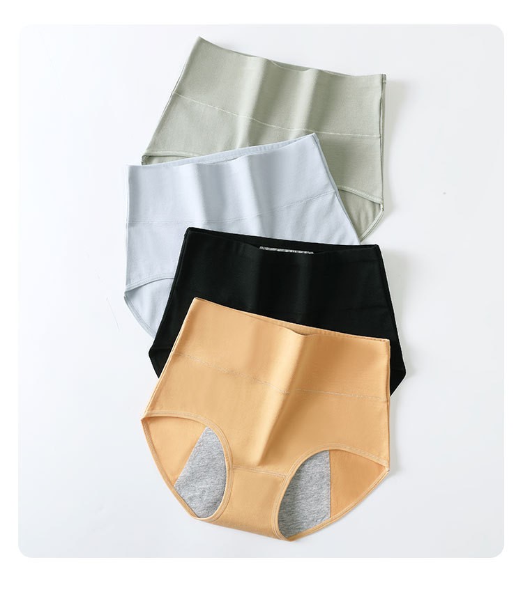 3-Pack Period Underwear Menstrual Panties Cotton Postpartum Easy Clean Brief