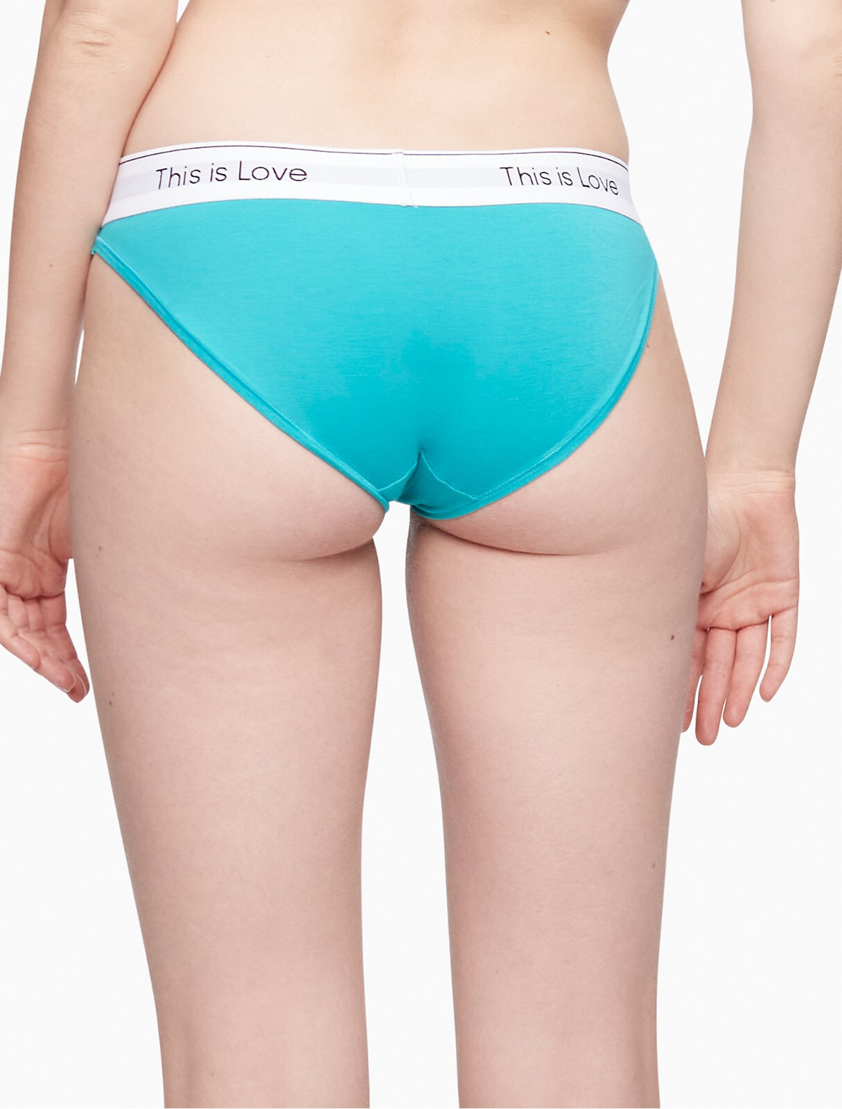 Calvin Klein Women Plus Cotton This Is Love Bikini Island Turquoise 1X
