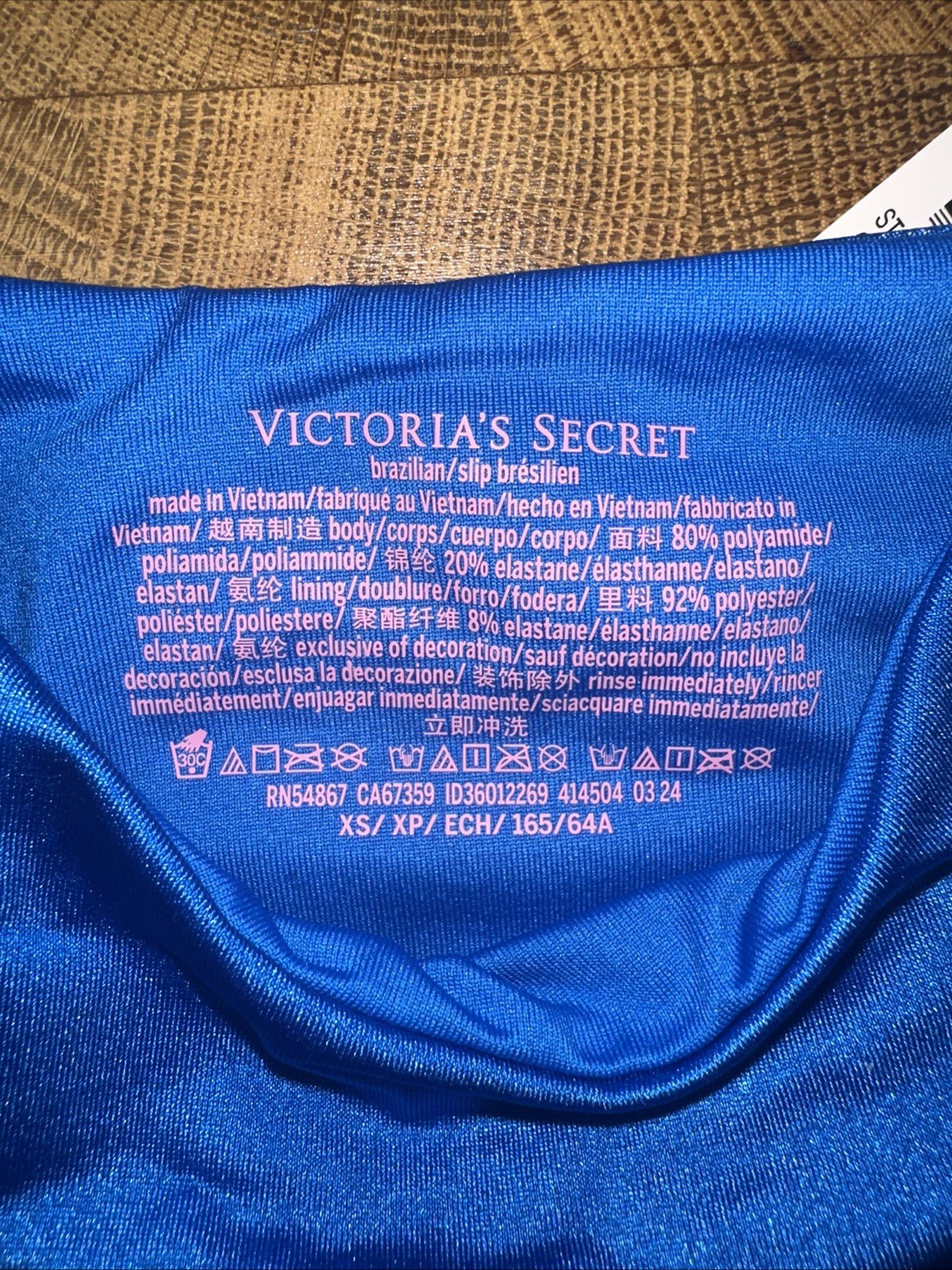 Victoria’s Secret Women’s Underwear Brazilian/Slip Blue Size: XS