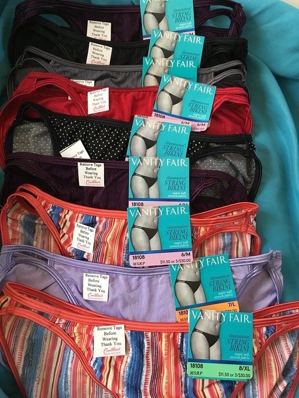 Lots 1,2,4 Vanity Fair 18108,18309 Illumination Plus String Bikini 5,6,7,8,9