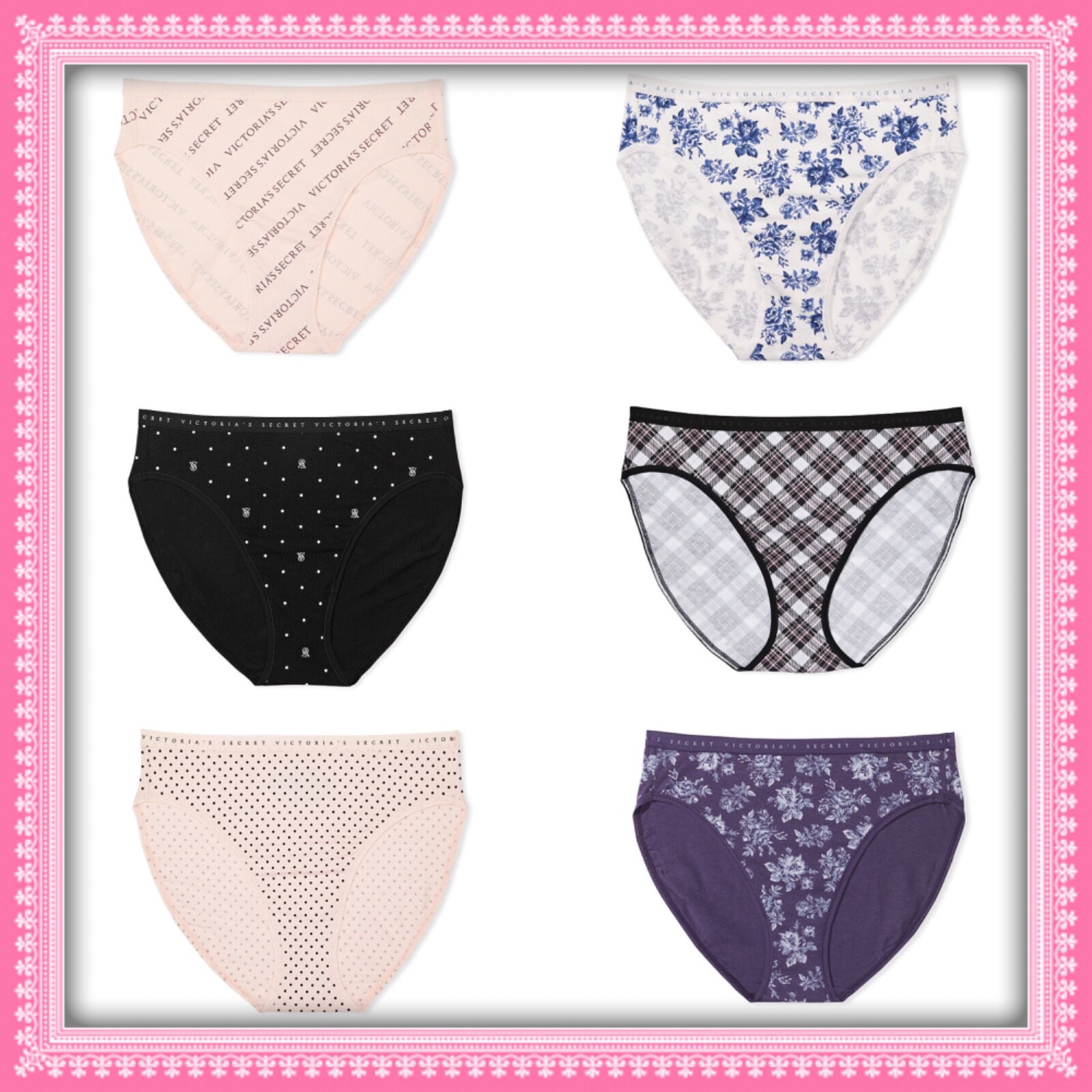 (1) Victoria’s Secret Stretch Cotton High-leg Brief Panty LARGE NEW ~u Pick~