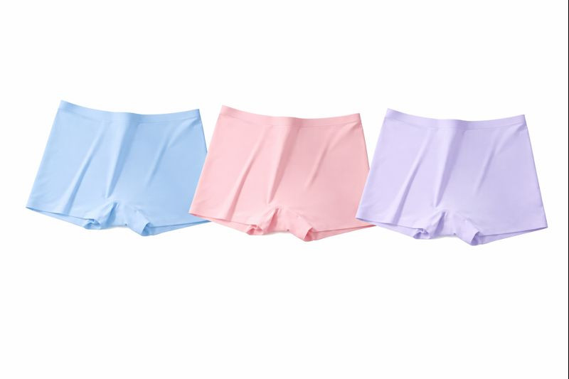 Ladies Seamless High Waist Underwear Soft Boxer Briefs Panties Knickers – 4 Pack