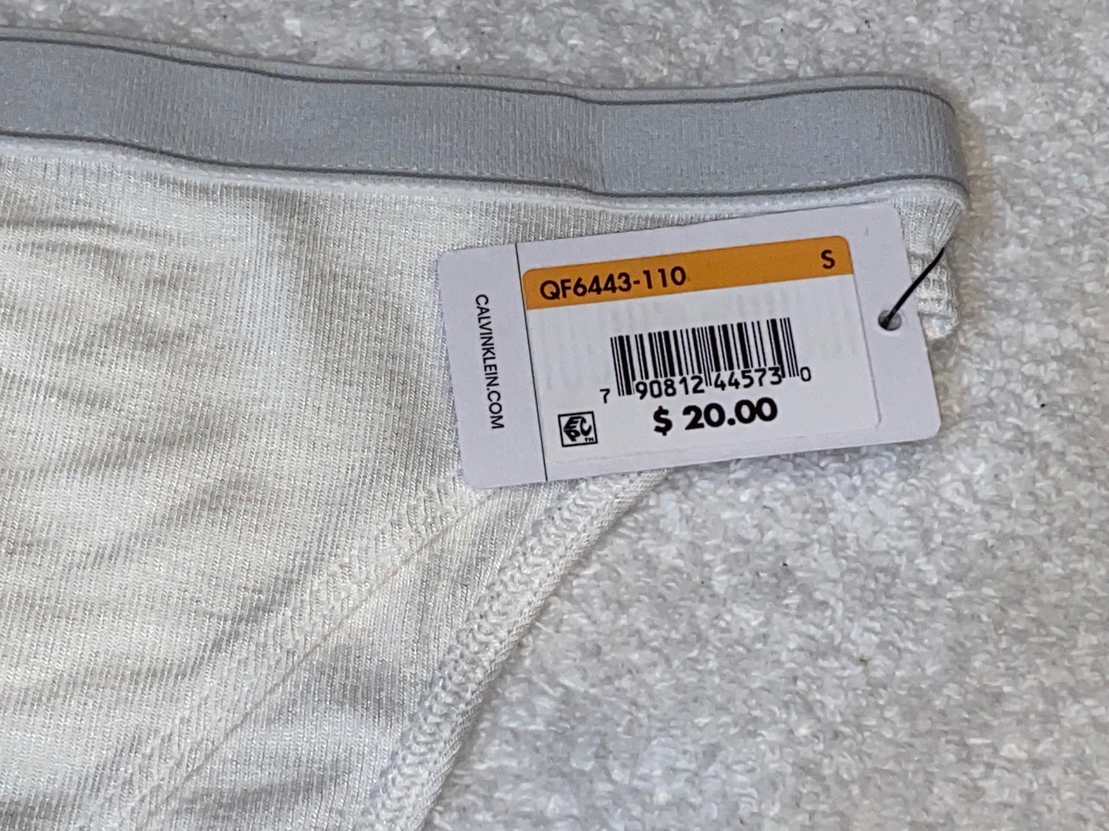 CALVIN KLEIN Pure Ribbed Soft Modal White Cheeky Bikini Panty Womens Sz S M L XL