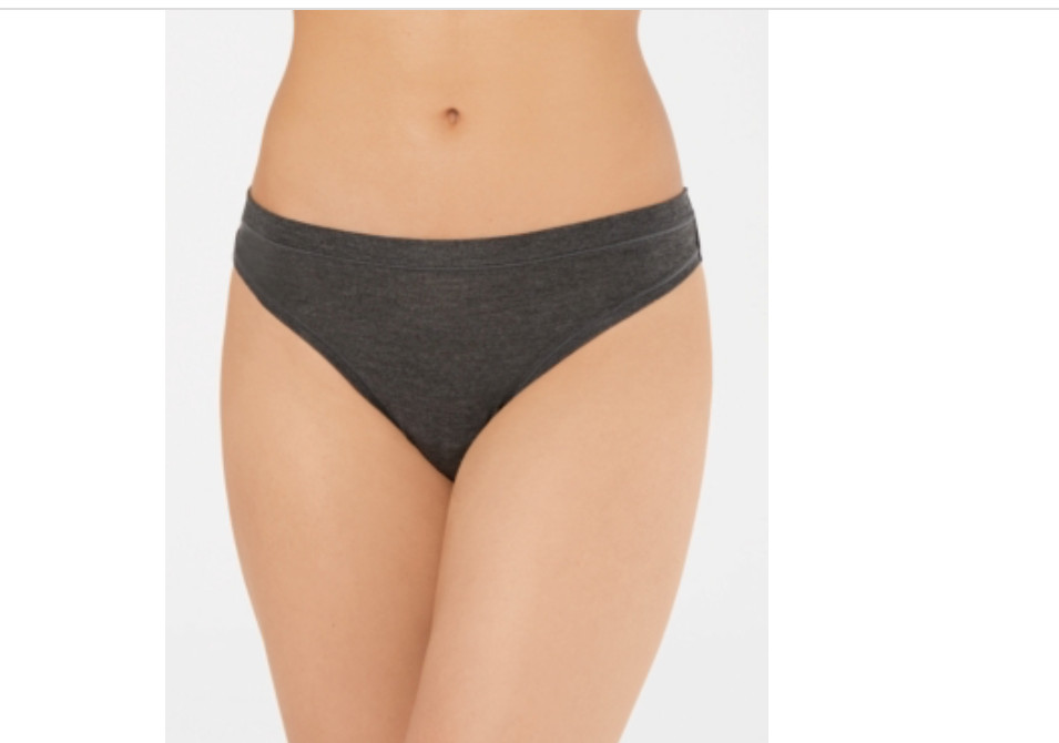 Alfani Ultra Soft Mix-and-Match Thong Underwear, Gray Size S. 9487