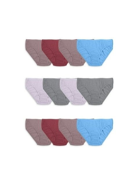 Fruit of the Loom Womens Beyondsoft Bikini Underwear Tagless Panties 12-24 Pack