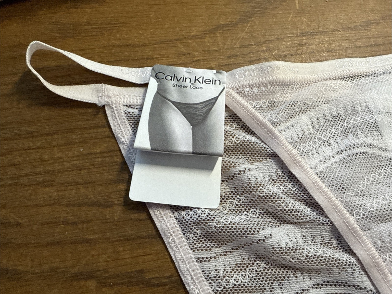 NWT Calvin Klein WOMEN’S (Various) Allover Lace String Bikini QD5137-690