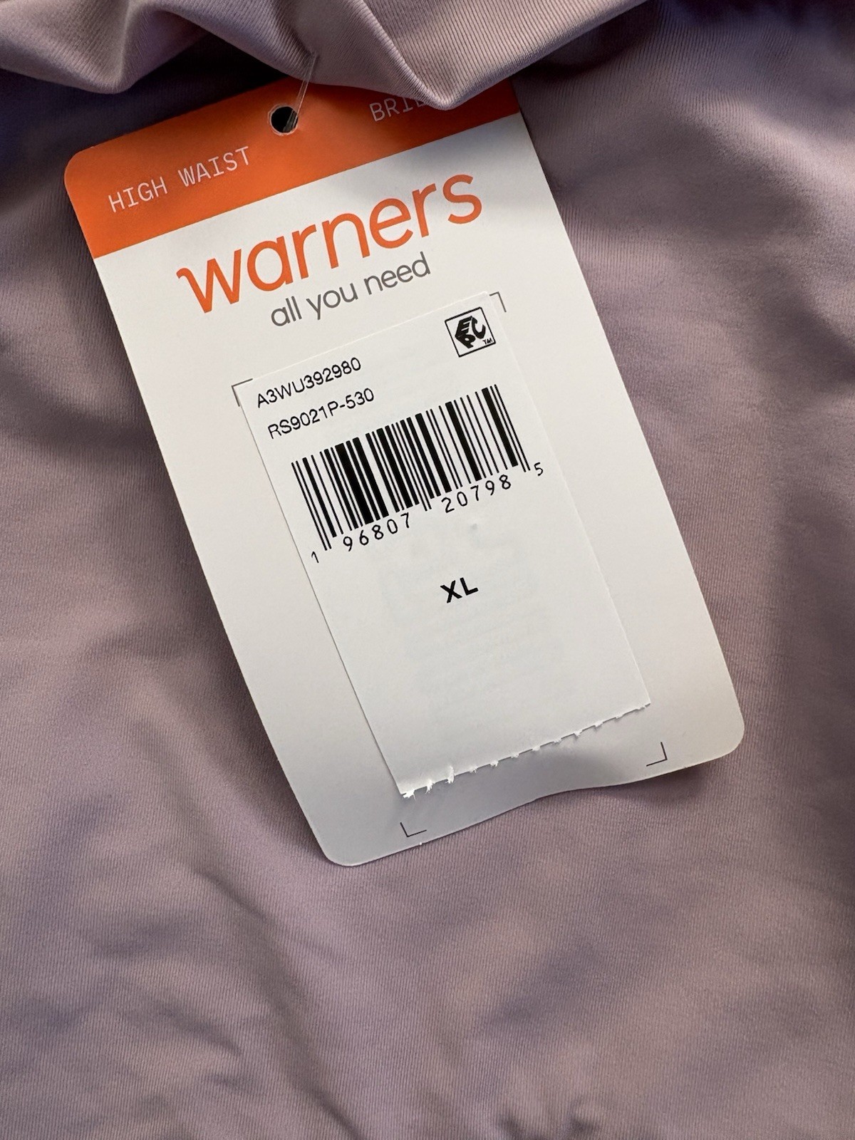 NEW Warners Smooth It Over Soft Pinch-Free Waistband Hi-cut Panty XLarge 2 Pair