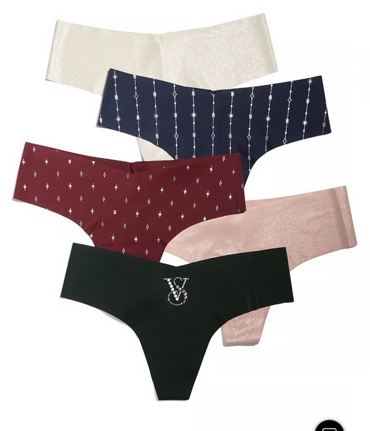 VICTORIA’S SECRET 5 PACK 🌹🎉 No Show SMALL THONG