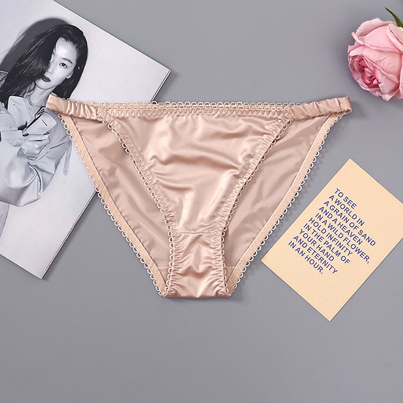 7Pcs Womens Sexy String Satin Bikinis Panties Silky Briefs Underwear One Size