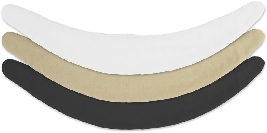 Viscose and Cotton Blend Tummy Liner 3-Pack, XX-Large, Black, Beige, White