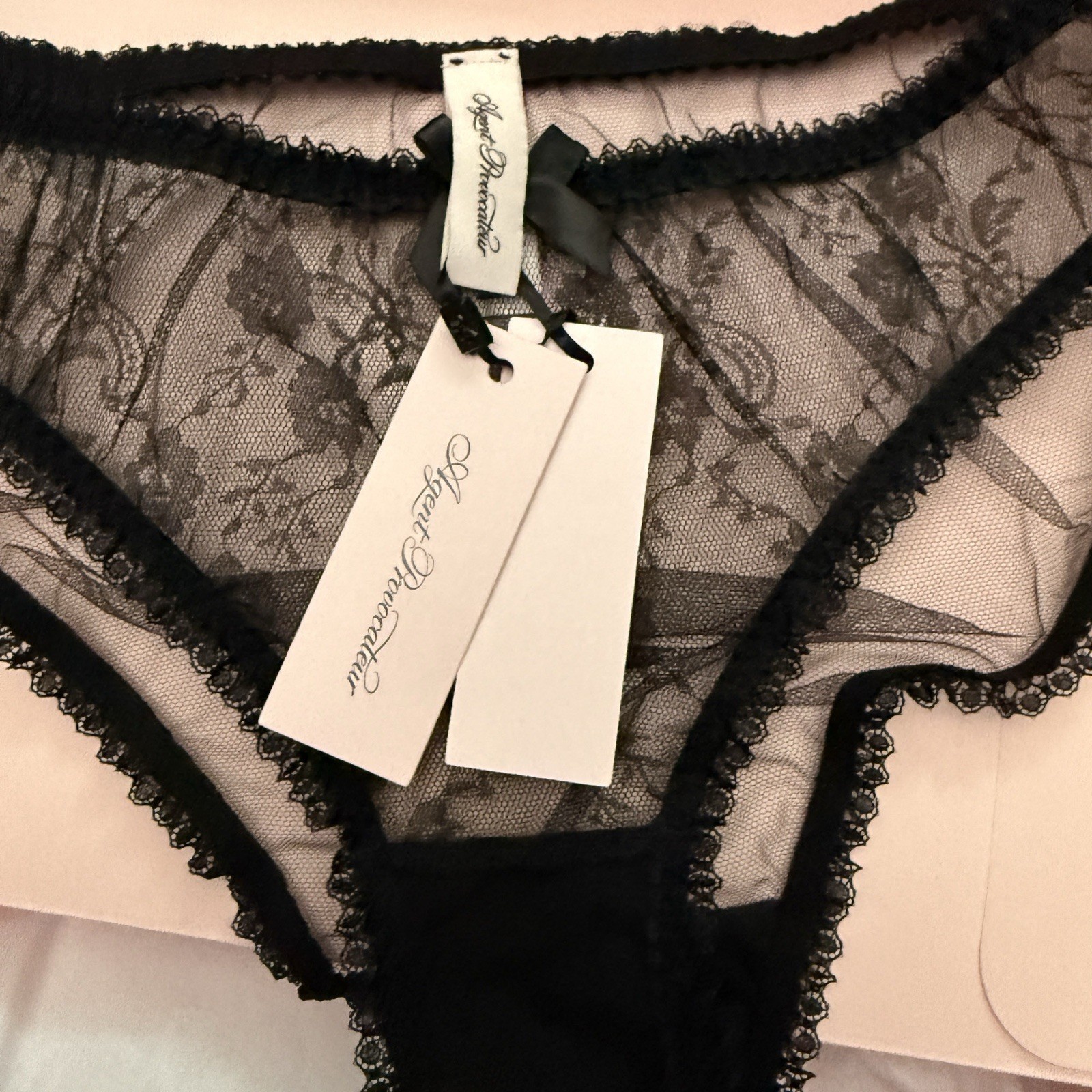 Agent Provocateur Laily Briefs Black 4 (L), Praline 3 (M) With Box NWT