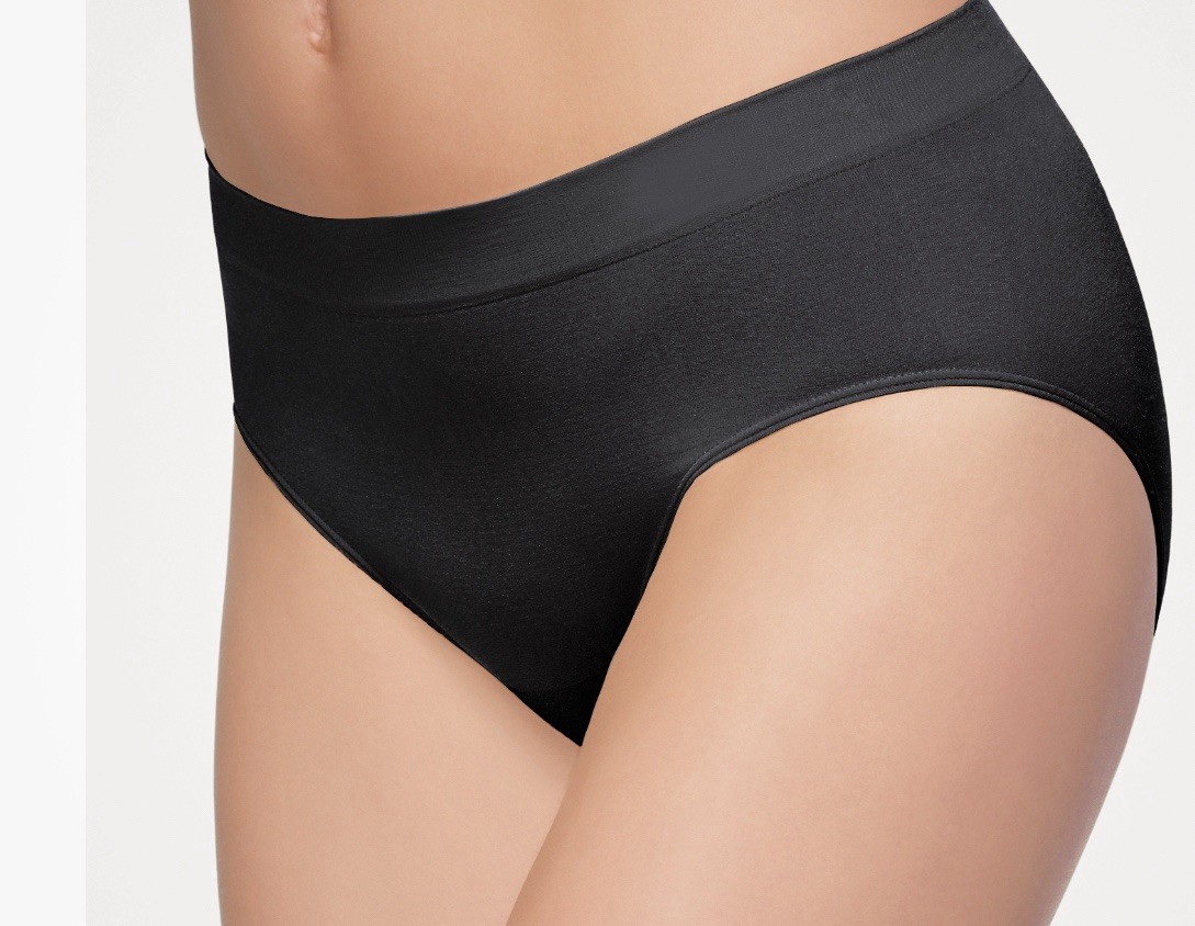 Wacoal 838175 B-Smooth Seamless Full Brief Black Size Small US 5 Soft NWT