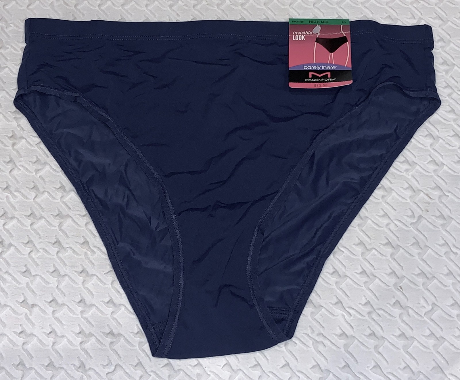 MAIDENFORM Barely There Navy Eclipse Invisible High Leg Panty Women S M L XL 2XL