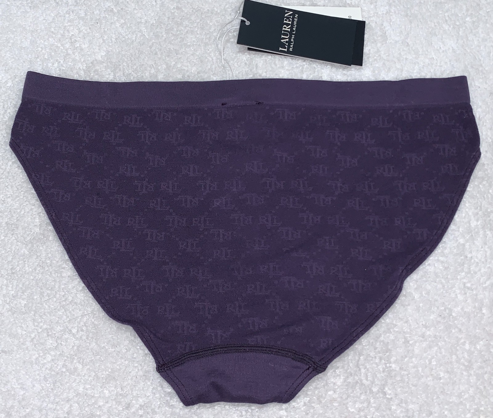 POLO RALPH LAUREN Monogram Mesh Aubergine Purple Bikini Panty Womens XS S M L XL