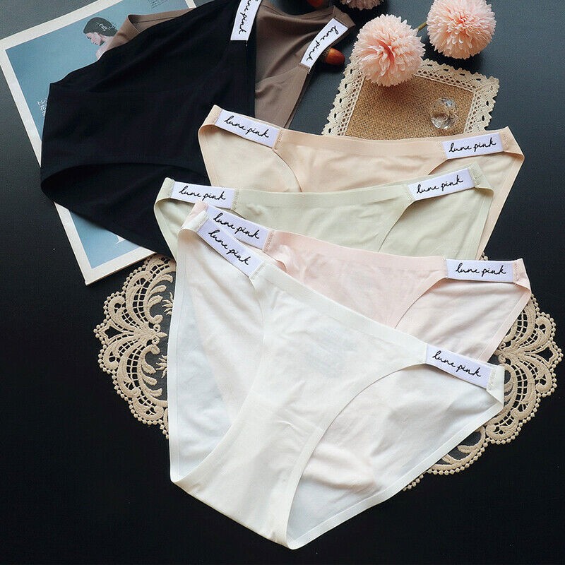6 Packs Lot Sexy Womens Ice Silky Panties Full Briefs Underwear Smooth Lingeries