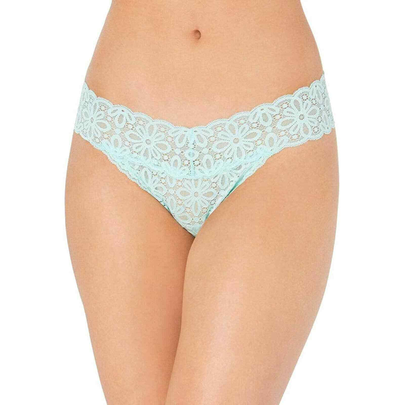 Jenni Women’s All Over One Size Lace Thong Underwear, Mint, O/S
