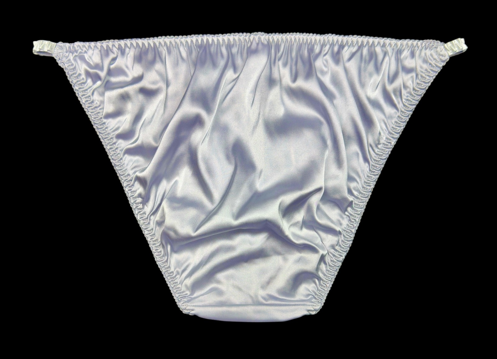 Classic Satin String Bikini Silver 2XL
