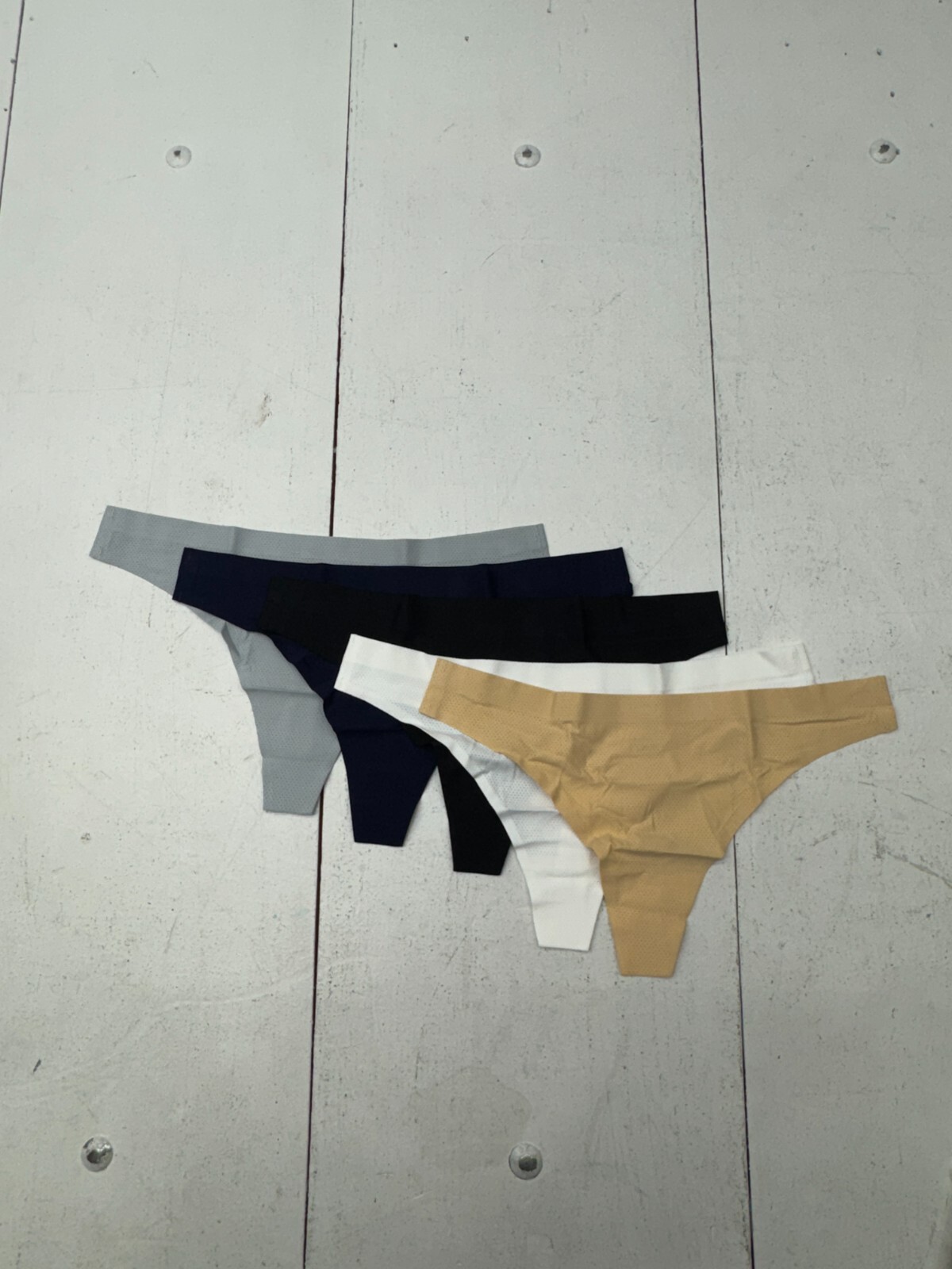 Voenxe 5 Pack Basic Multicolor Thong Underwear Womens Size Medium