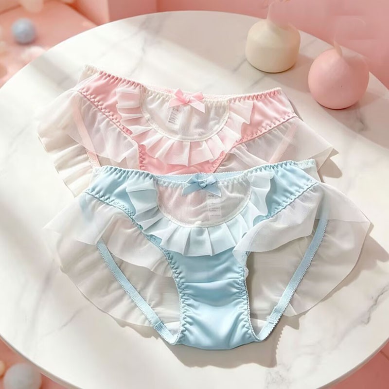 Japanese School Cute Lolita Panties Brief Women Girls Underwear Princess Panties