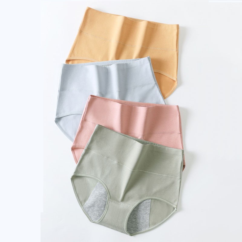 3-Pack Period Underwear Menstrual Panties Cotton Postpartum Easy Clean Brief