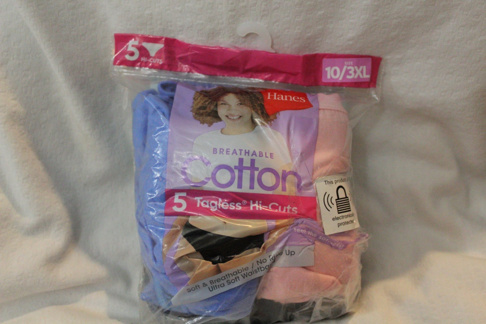 NWD Package Of *4* Hanes Breathable Cotton Tagless Hi-Cut Panties For Women