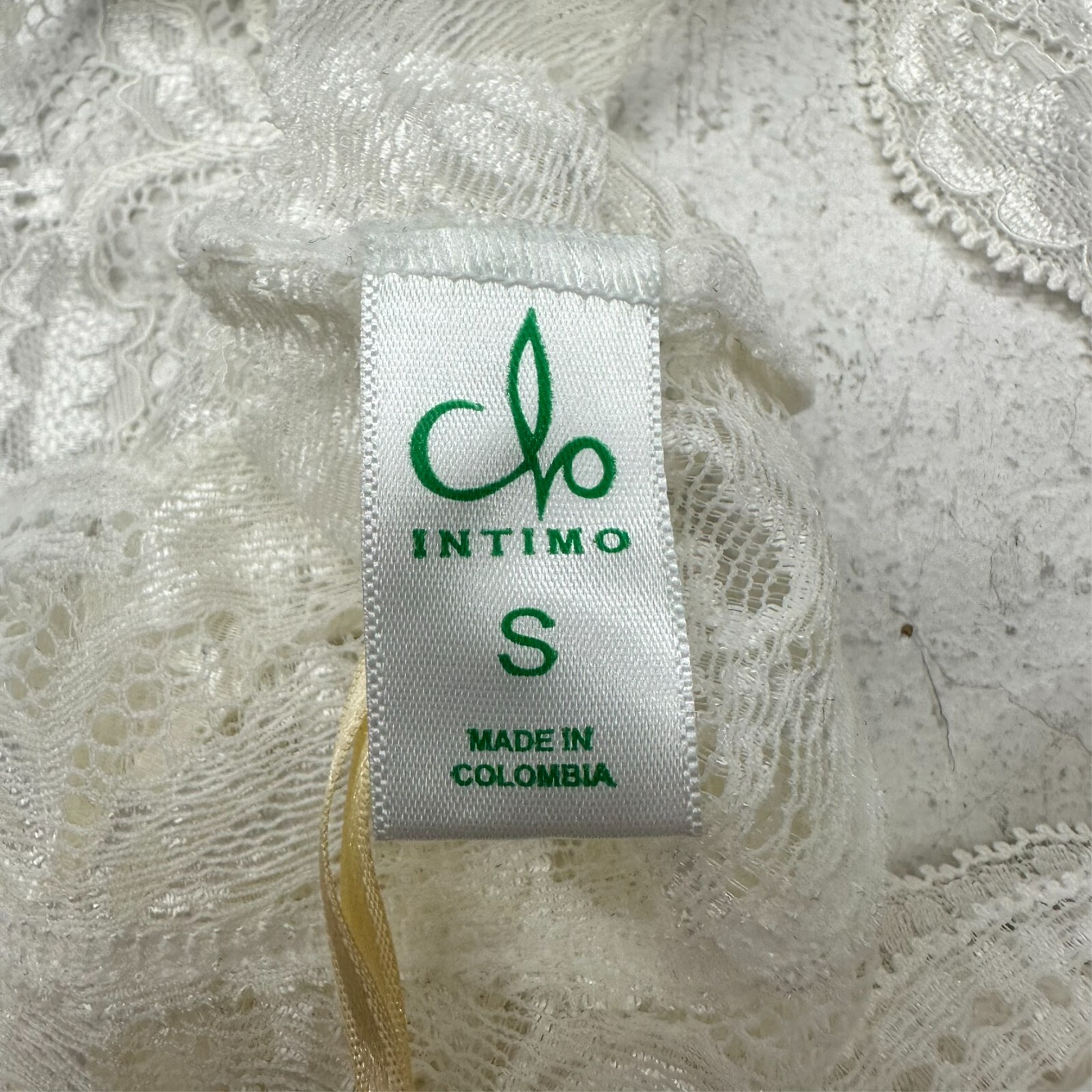 Clo Intimo White Lacey Fortuna Cheeky Lingerie Underwear Women’s Size M NEW