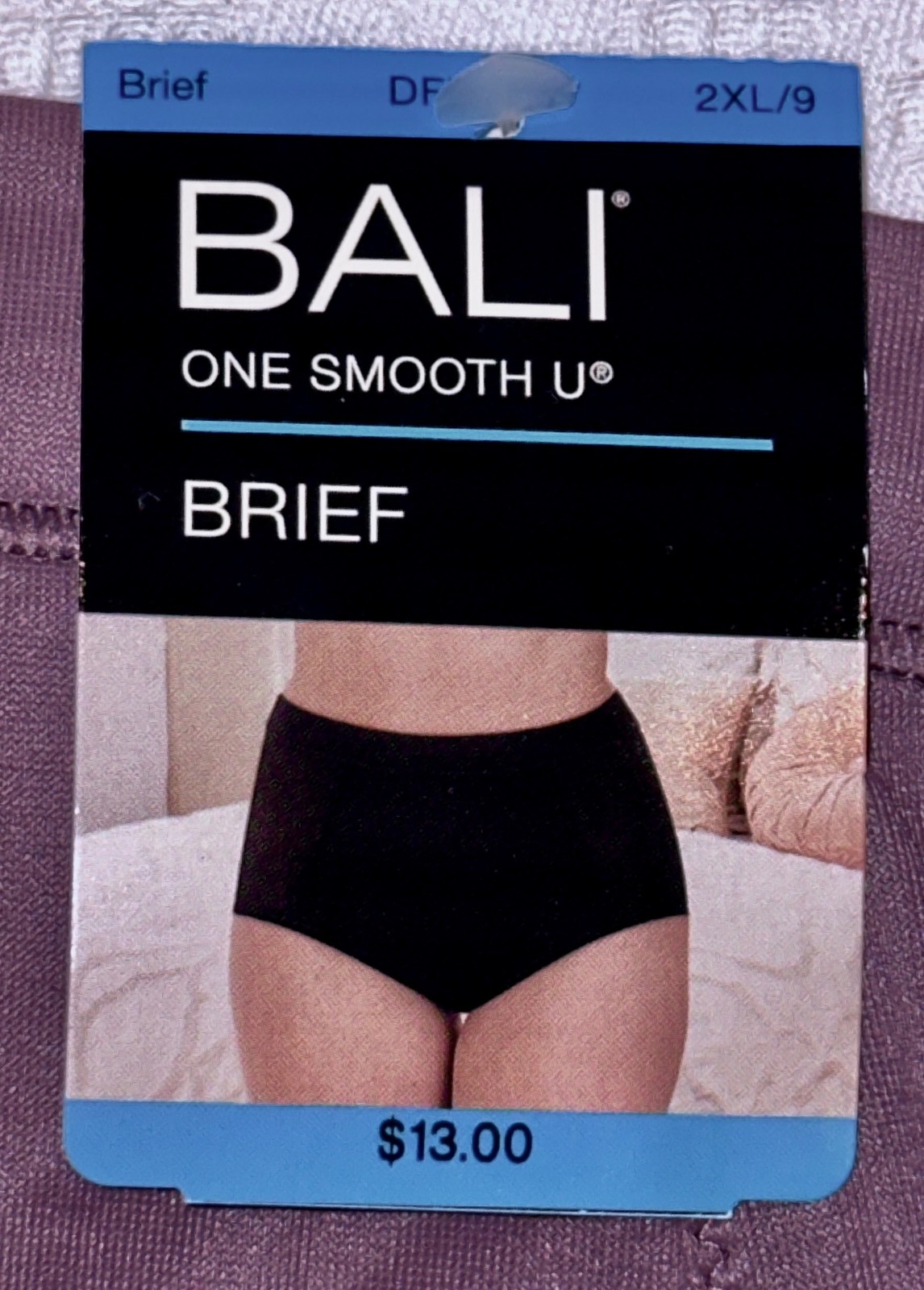 BALI One Smooth U Second Skin Micro Curra Purple Brief Panty Womens S M L XL 2XL