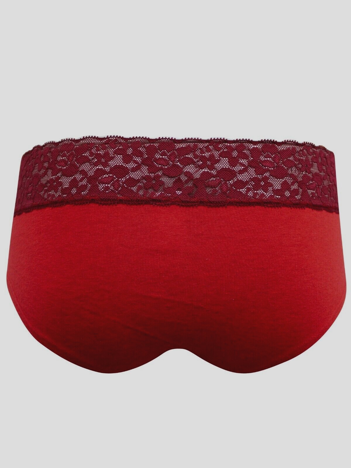 La Senza Red Contrast Lace Trim Boyshort/Knickers/Briefs – Sizes S, M, L, XL
