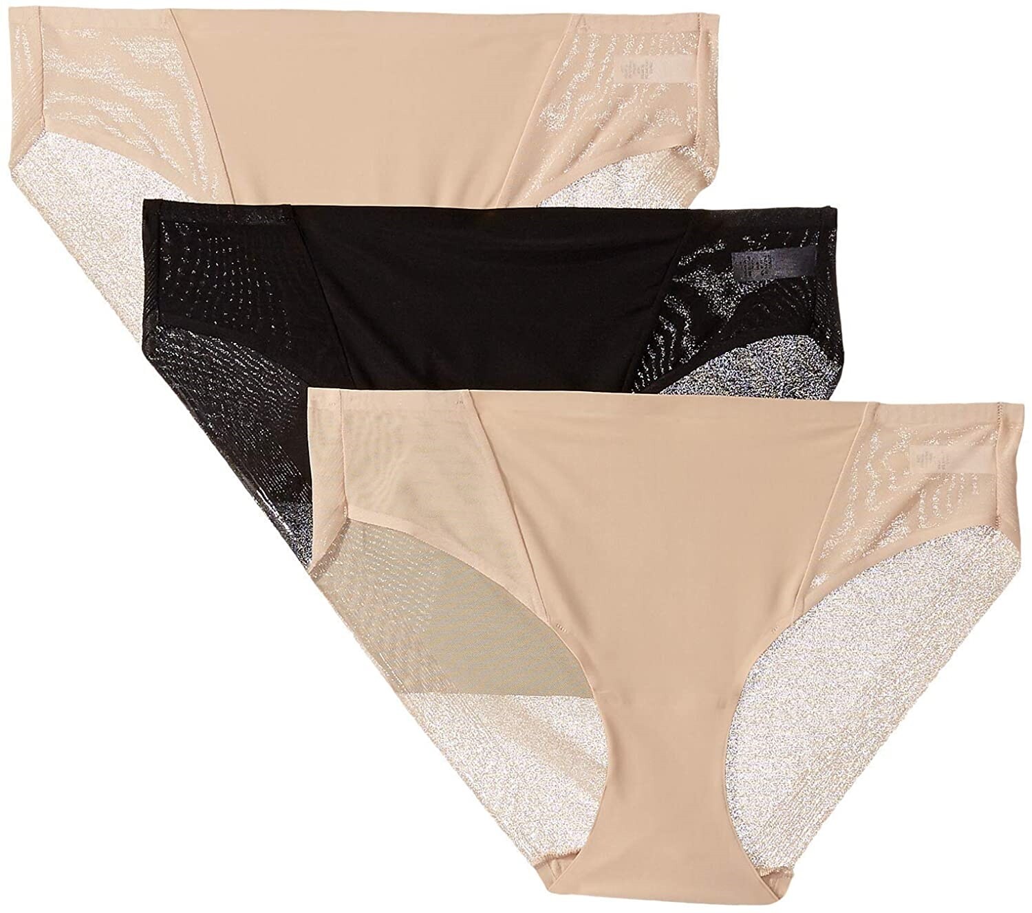 Miraclesuit 258214 3-Pack Microfiber Mesh Hipster Underwear Size Small