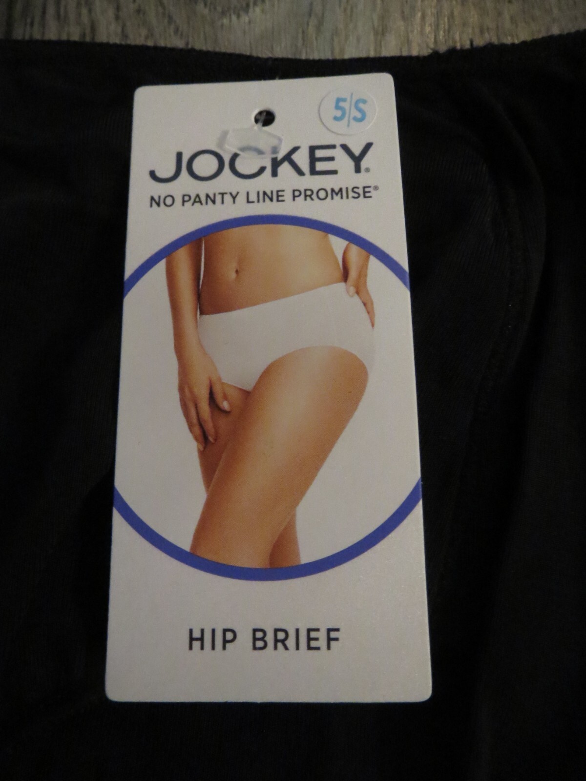 womens jockey lot/4 no pantyline promise black hip brief panties, sz 5/S, NWT