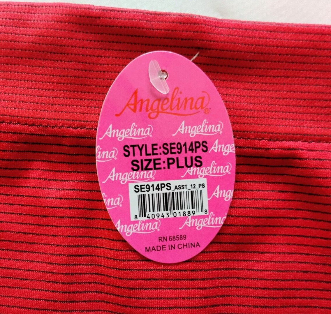 Angelina Seamless Mid-Rise Brief Panties (LOT OF 6) Size Plus(2X/3X)