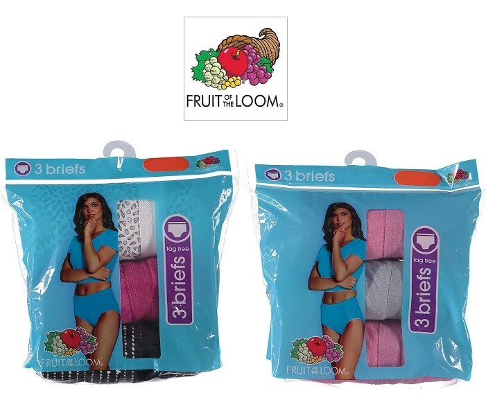 Fruit of the Loom Women’s Tag Free Assorted Underwear 100% Cotton Panties 6-Pack