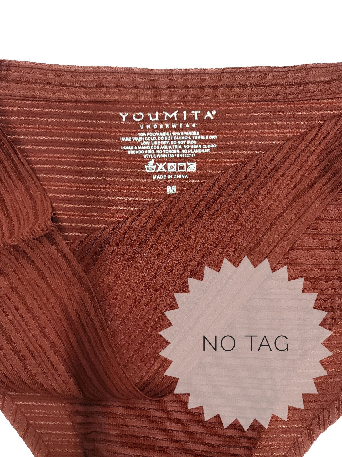 6 Pack Youmita Women’s Invisible No Show Laser Cut Hipster Bikini Panties Size M