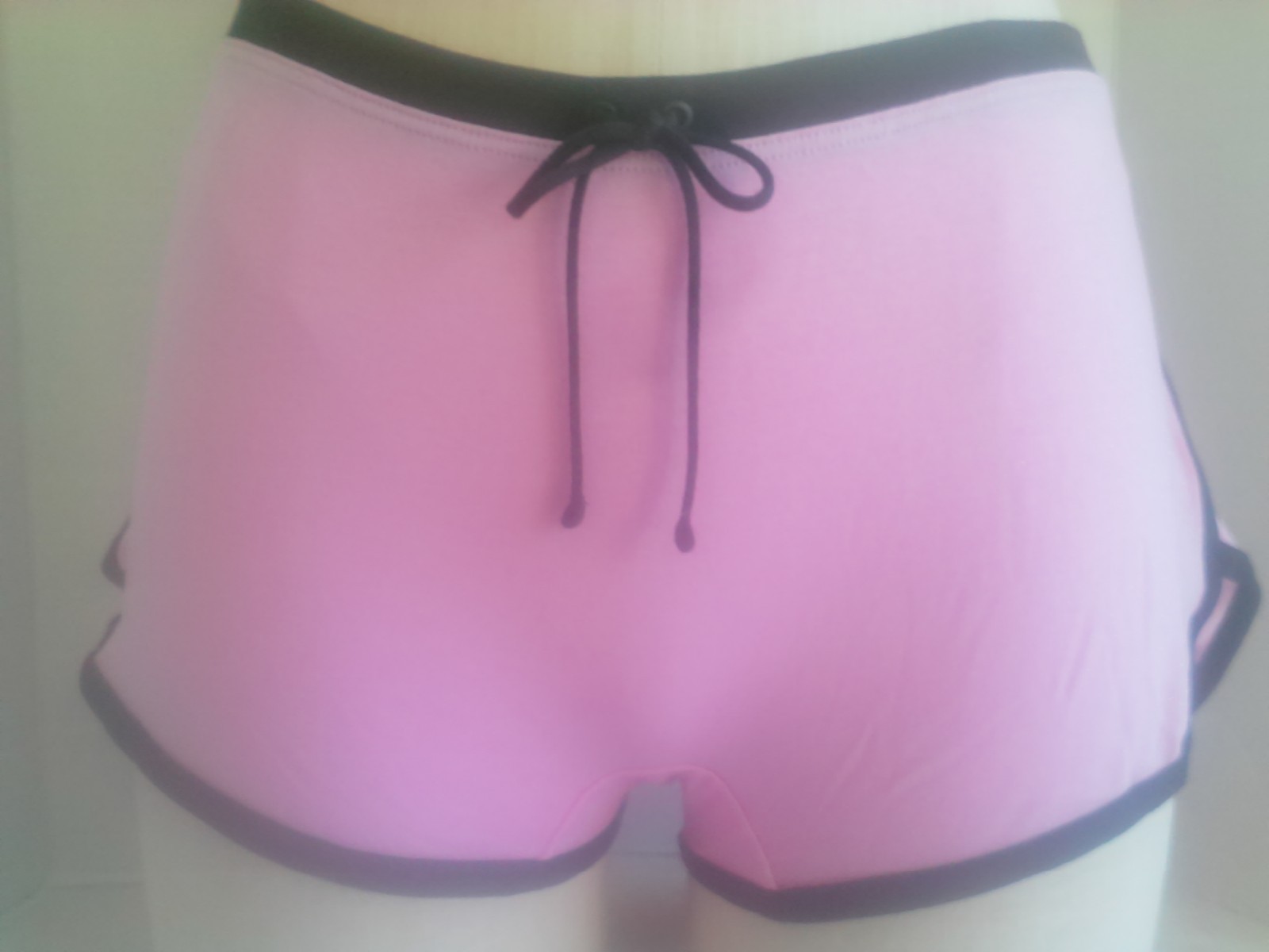 NWT. PINK. Boyshort. Pink Black Lettering Tie “Sorry For Distracting The QB” L